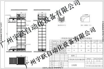 连续式垂直输送机技术方案